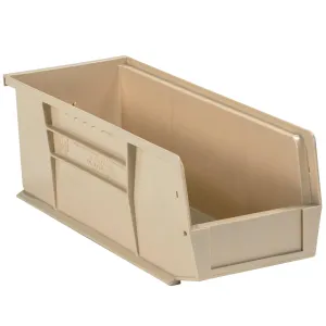 14 3/4 x 5 1/2 x 5" Ivory Plastic Stack & Hang Bin Boxes 14 3/4 x 5 1/2 x 5" Ivory Plastic Stack & Hang Bin Boxes
