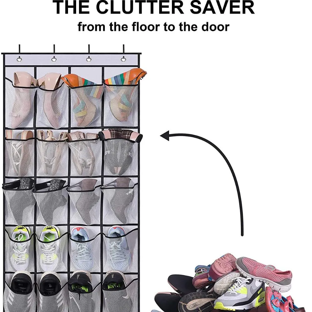 Breathable Mesh Hanging Divider Storage Bag (24 Pockets, 56.5'' x 22.3'')