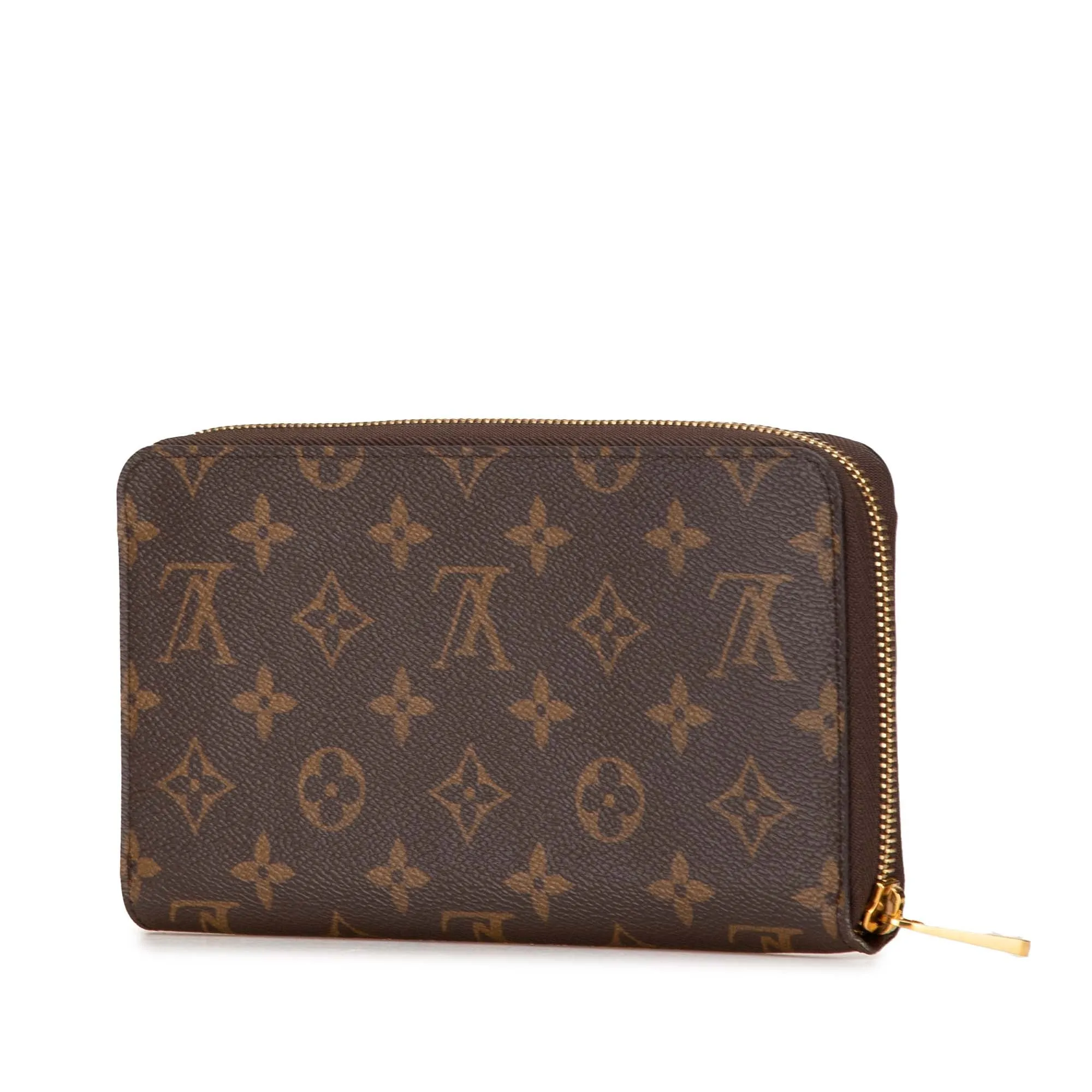 Brown Louis Vuitton Monogram Zippy Organizer Wallet