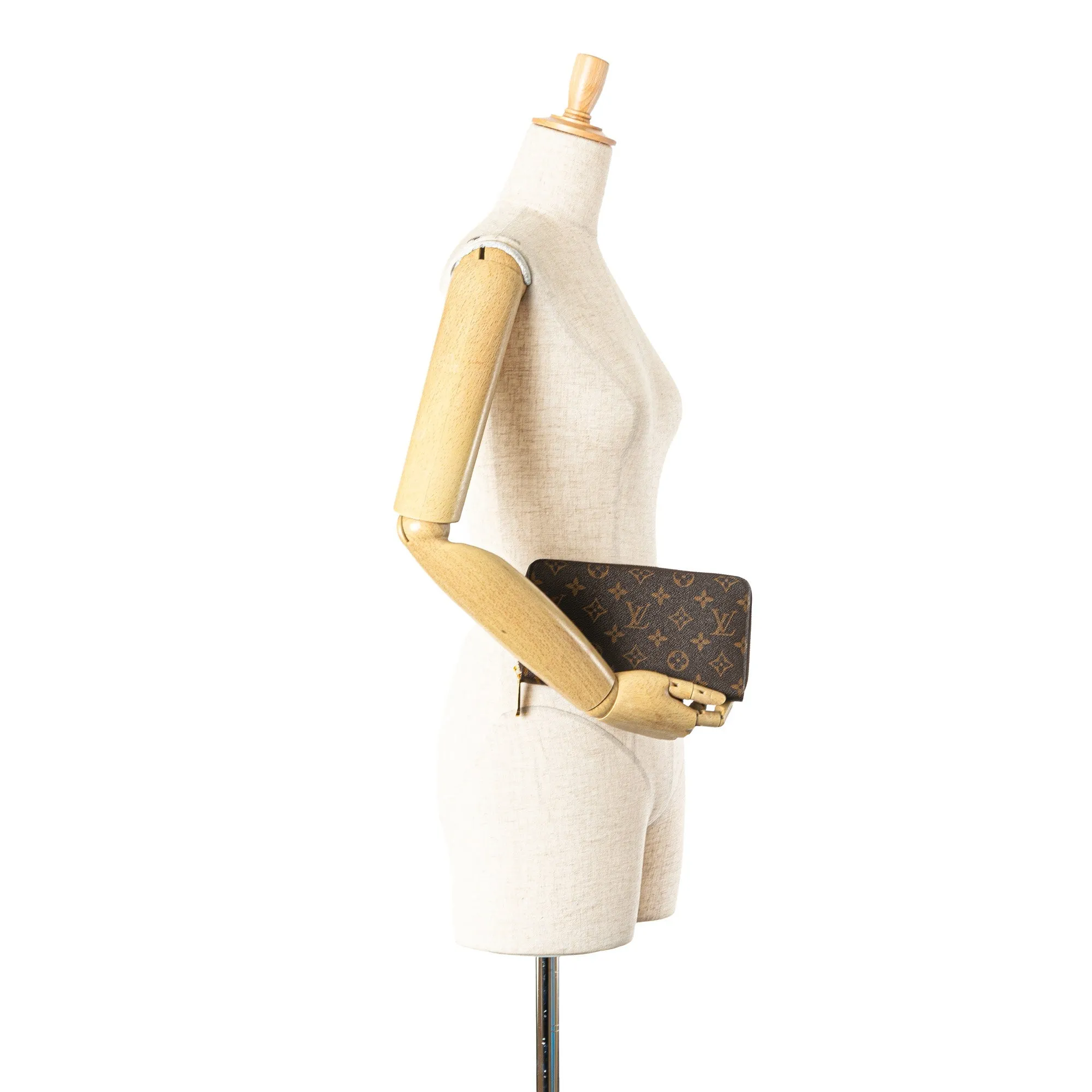 Brown Louis Vuitton Monogram Zippy Organizer Wallet