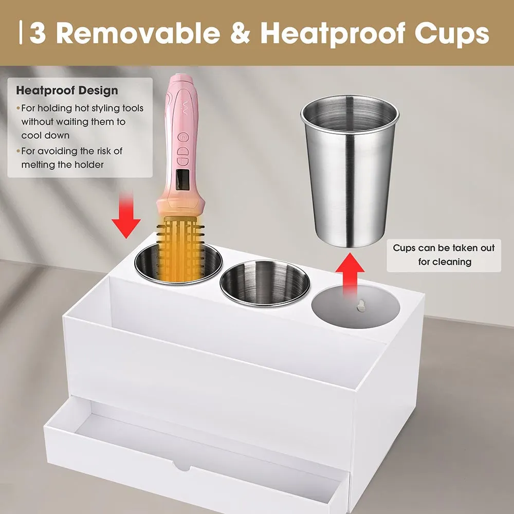 Byootique Hair Tool Storage Stand with Drawer