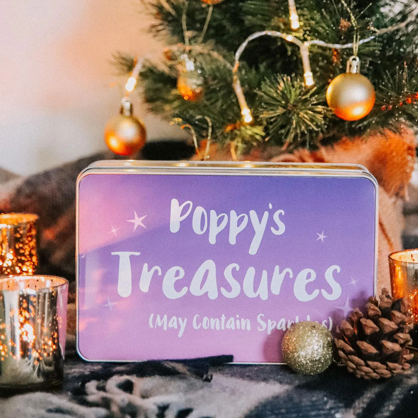 Children's Personalised 'Treasures' Storage Tin