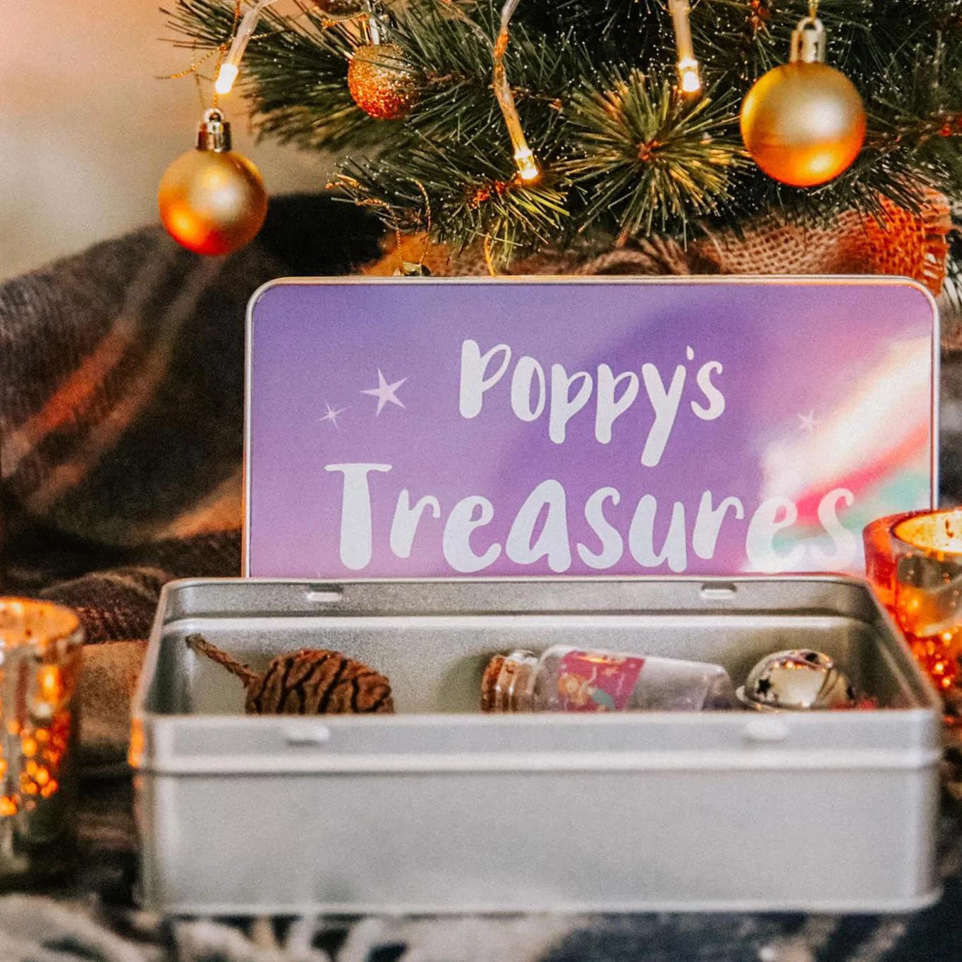 Children's Personalised 'Treasures' Storage Tin