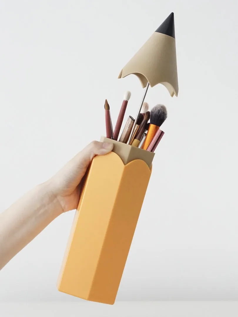 Cute Pencil Shape Makeup Brush Box
