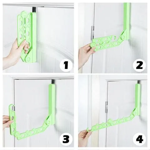 Foldable Over-The-Door Drying Hanging Rack