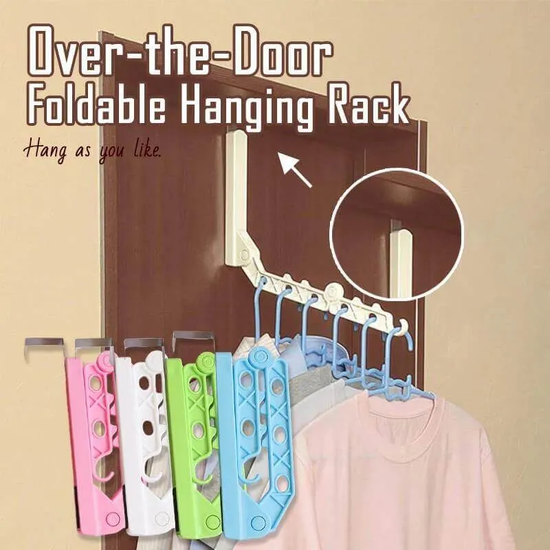 Foldable Over-The-Door Drying Hanging Rack