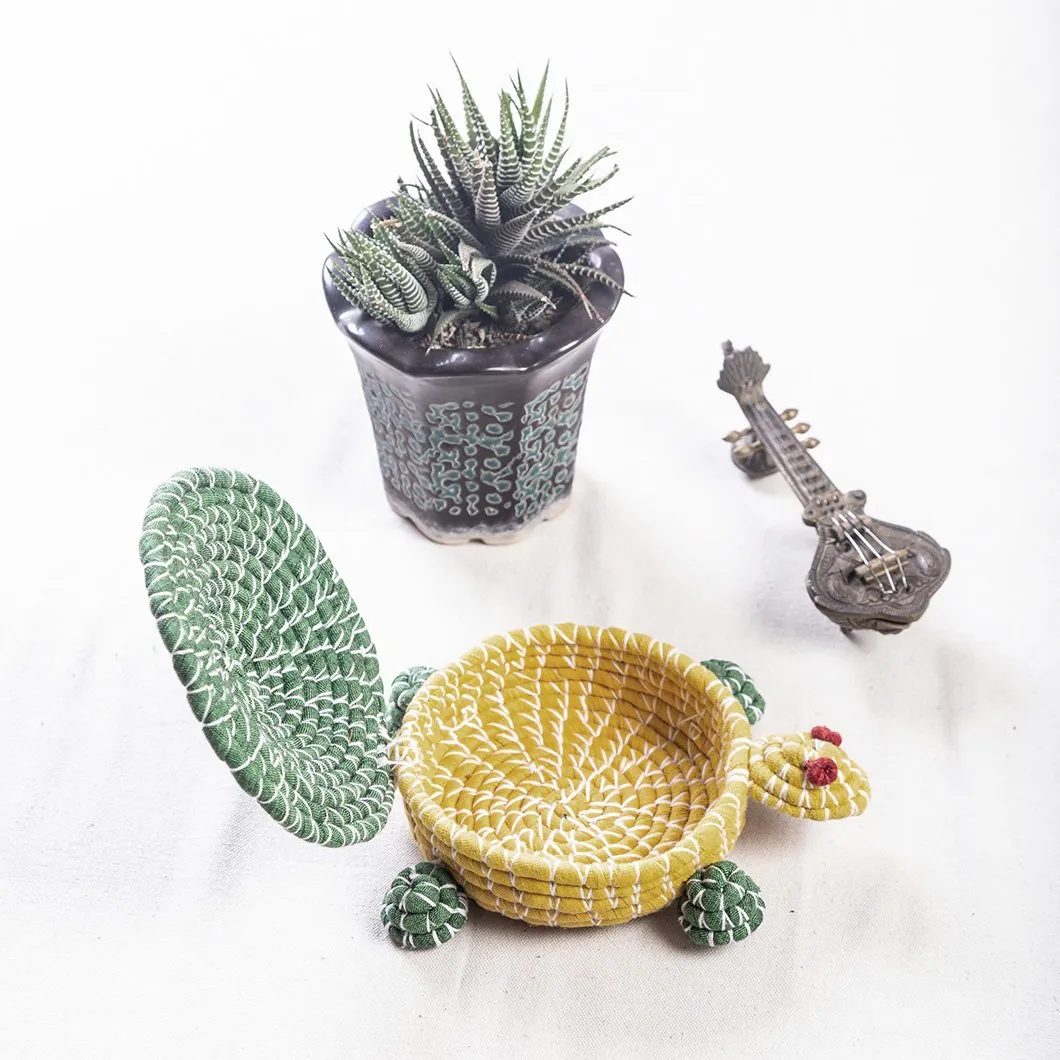 Handwoven Turtle Basket