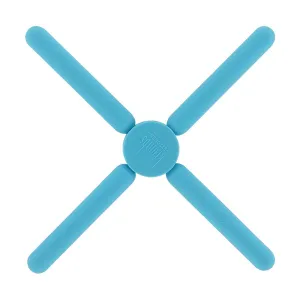 Krumbs Kitchen Chef's Collection Silicone Foldable Trivet, Blue