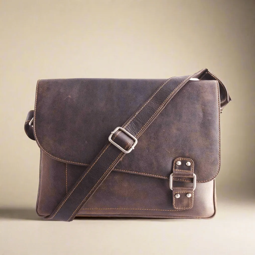 Leather Shoulder Bag Brown