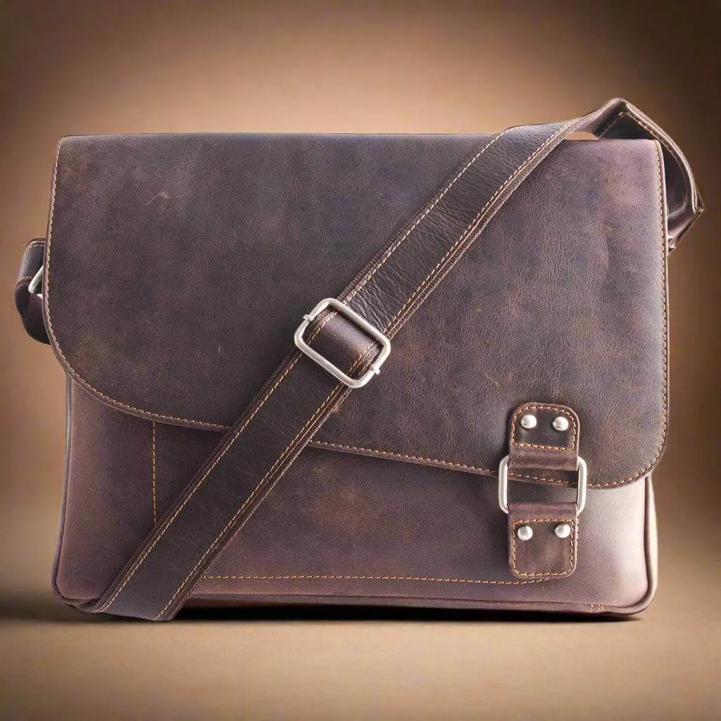Leather Shoulder Bag Brown