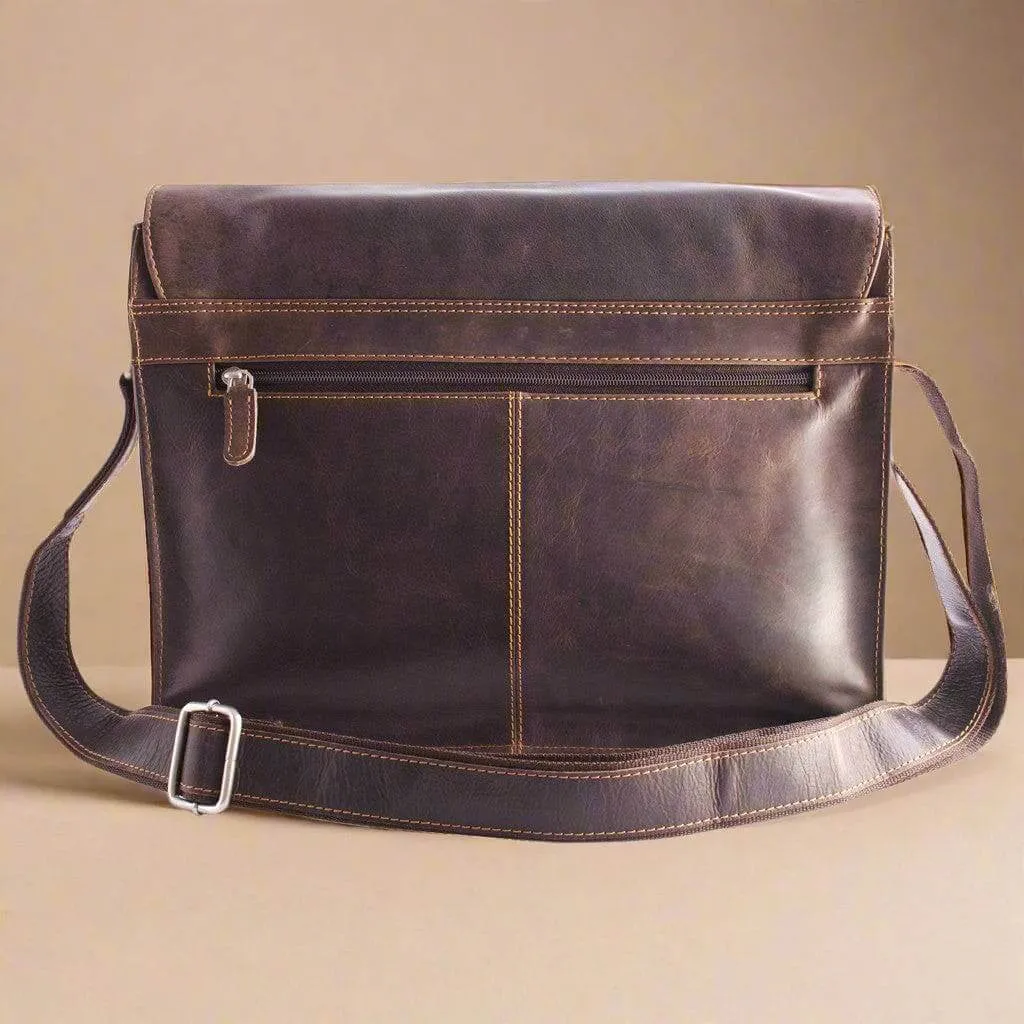 Leather Shoulder Bag Brown