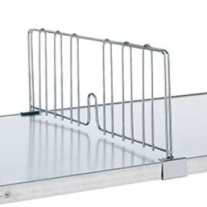 Metro DD18FC Chrome Solid Shelf Divider for 18" Shelves