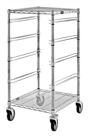 Quantum BC212439M4 Bin Cart with 4 Rails, 24" x 21" x 45"