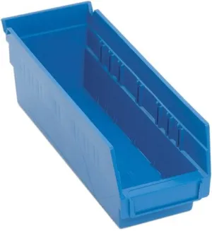 Quantum QSB101 Economy Shelf Bins, 4.13" x 11.63" x 4"