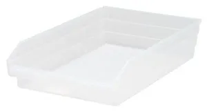Quantum QSB110CL Economy Clear-View Shelf Bins, 11.13" x 17.88" x 4"