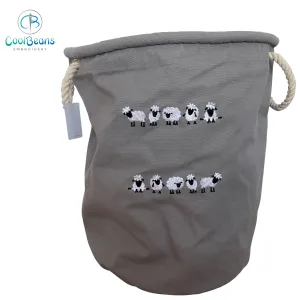 Sheep Canvas Trug - Toy Storage Tub - Personalised