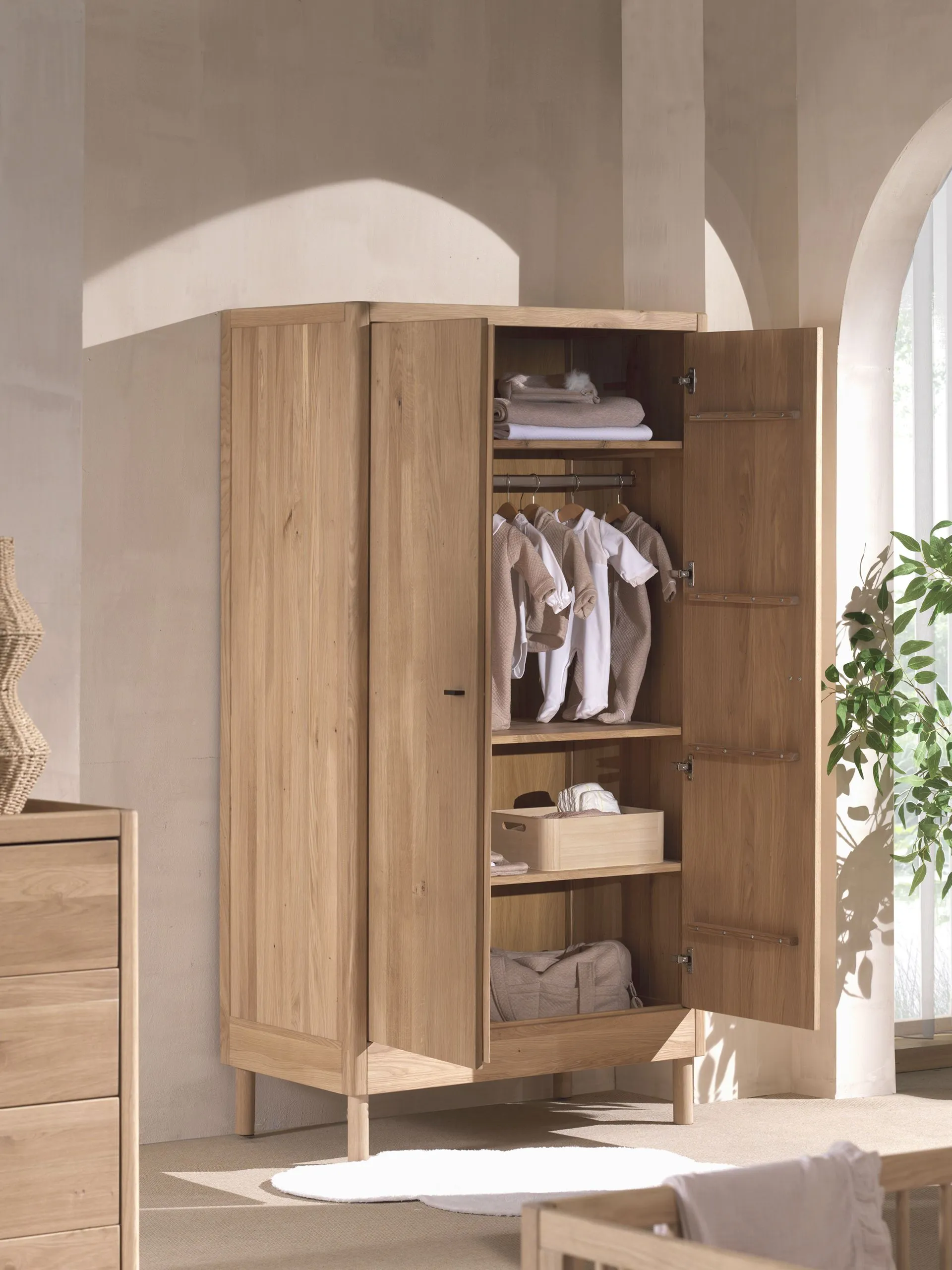 Vipack Forrest 2-Door Wardrobe Oak